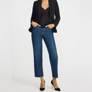 Express Wide leg Cropped  High Rise Jeans